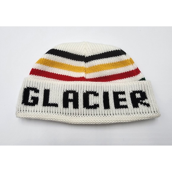 Other - GLACIER‎ WINTER HAT KNIT WHITE STRIPED